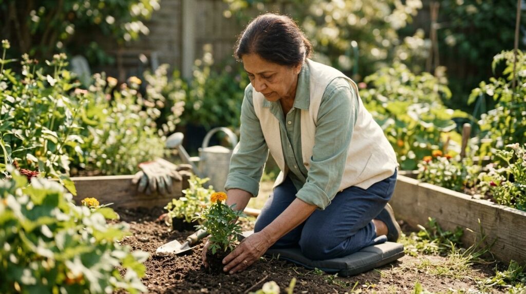 Woman gardening
